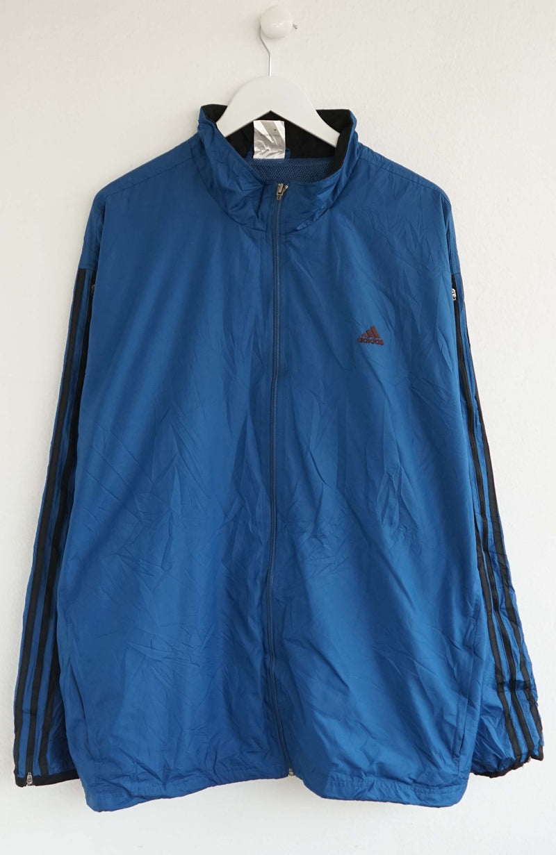 00'S adidas windbreaker men's XL size polyester turquoise blue Vintage Second Hand main image 1