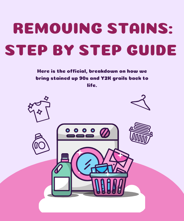 The Official Vintage Guide to Removing Mystery Stains from 90s & Y2K Clothing