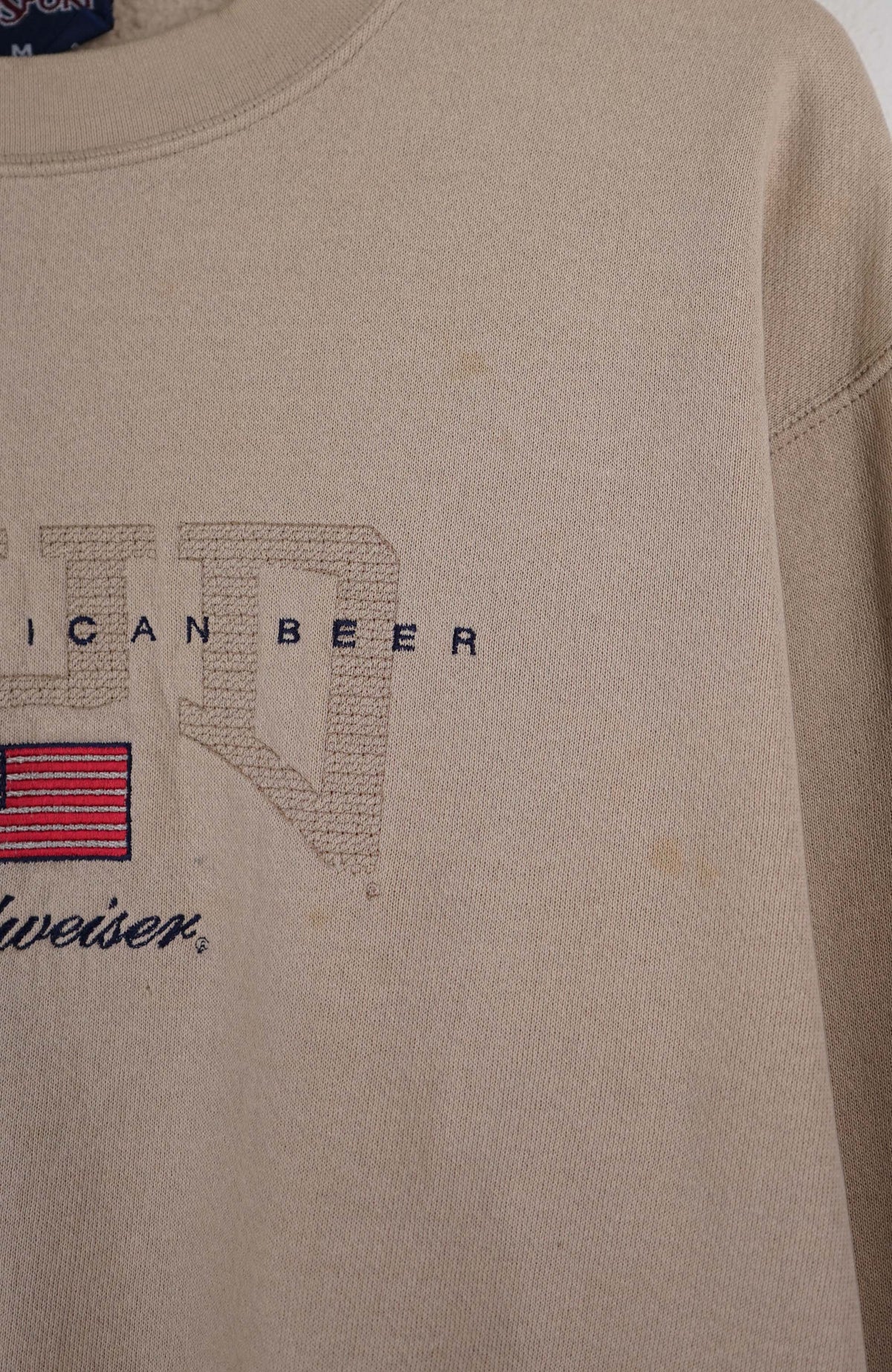 VINTAGE BUDWEISER BEER SWEATER (M)