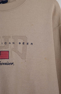VINTAGE BUDWEISER BEER SWEATER (M)