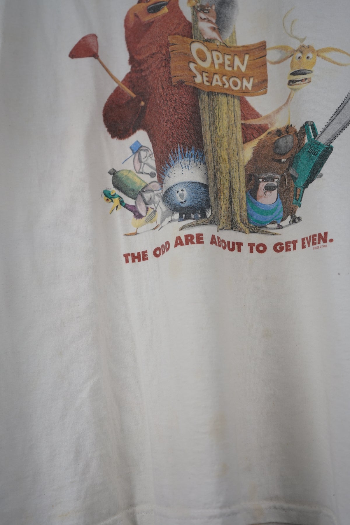 VINTAGE OPEN SEASON THE ODD ARE ABOUT TO GET EVEN T-SHIRT (L)