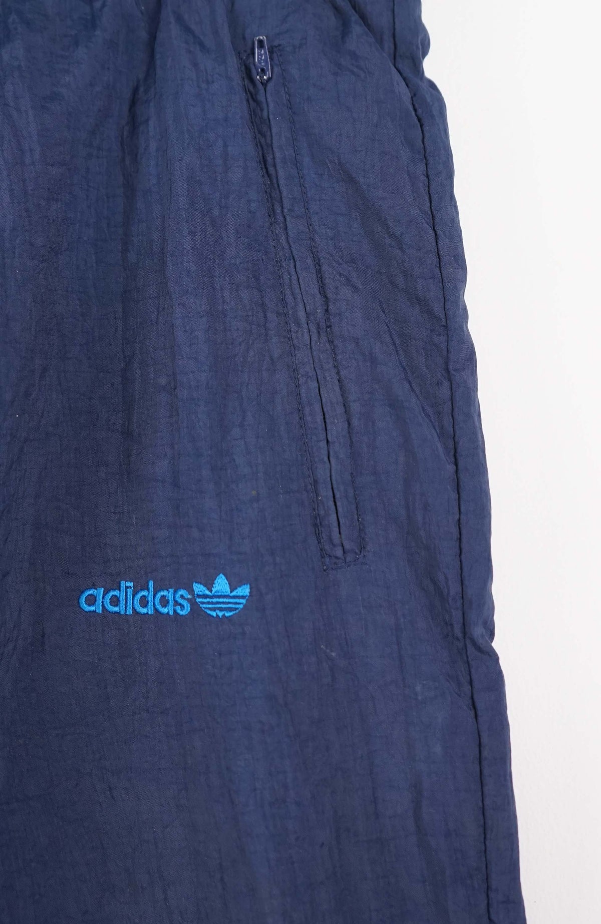 VINTAGE ADIDAS TRACK PANT SHORTS (XL)