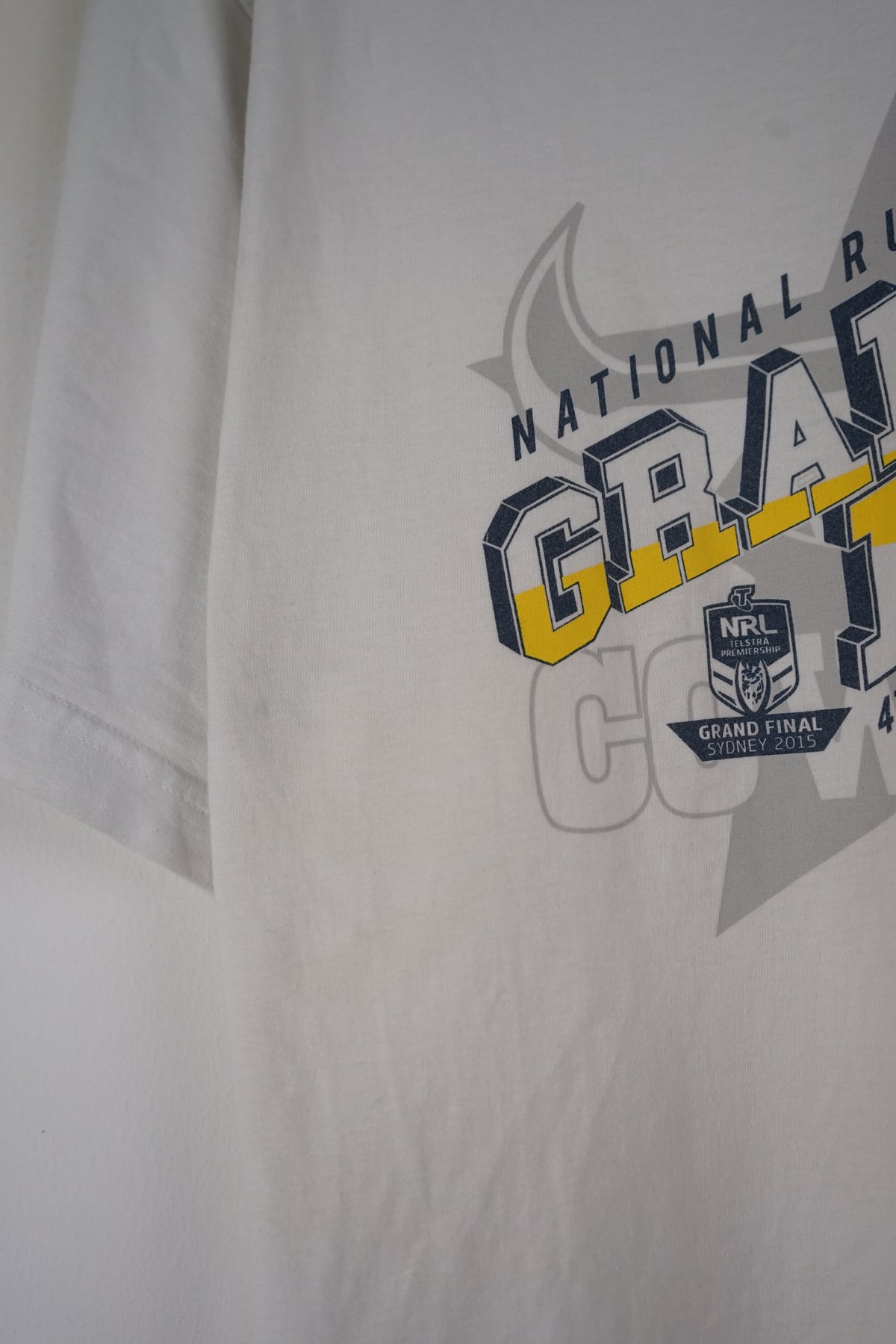 VINTAGE NRL COWBOYS GRAND 2015 FINAL T-SHIRT (L)