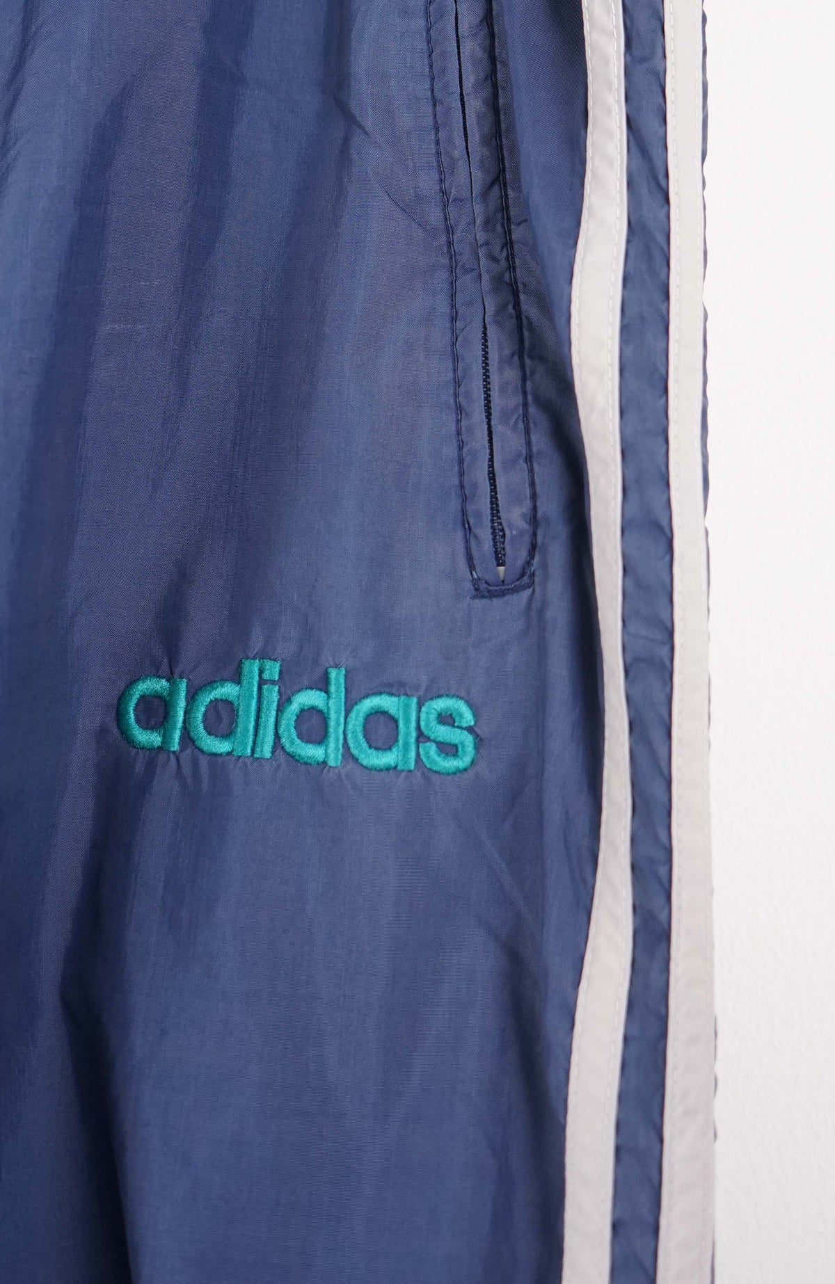 VINTAGE ADIDAS TRACK PANT SHORTS (XL)