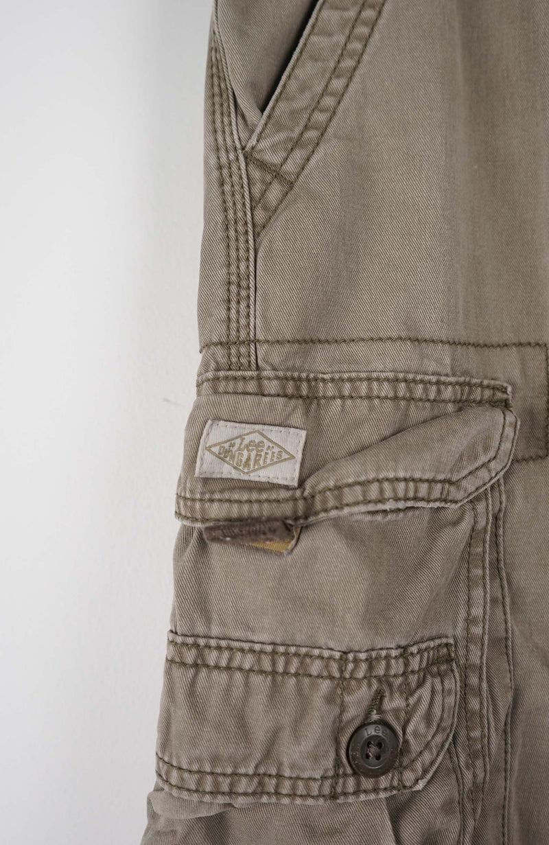 VINTAGE  LEE DUNGAREES SHORTS W36