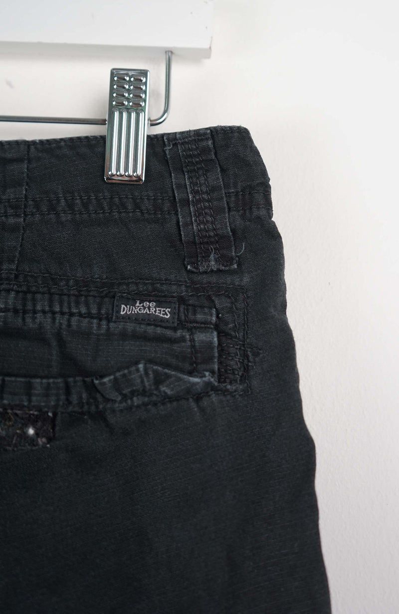 VINTAGE  LEE DUNGAREES SHORTS W32