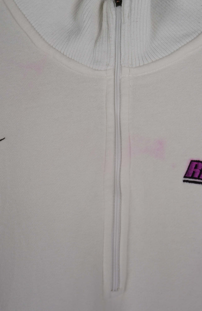 VINTAGE NIKE RAIDERS 1/4 ZIP SWEATER (XXL)