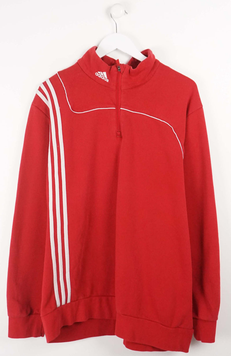 VINTAGE ADIDAS 1/4 ZIP SWEATER (XXL)