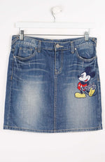 VINTAGE Y2K DENIM SKIRT (SIZE 14)