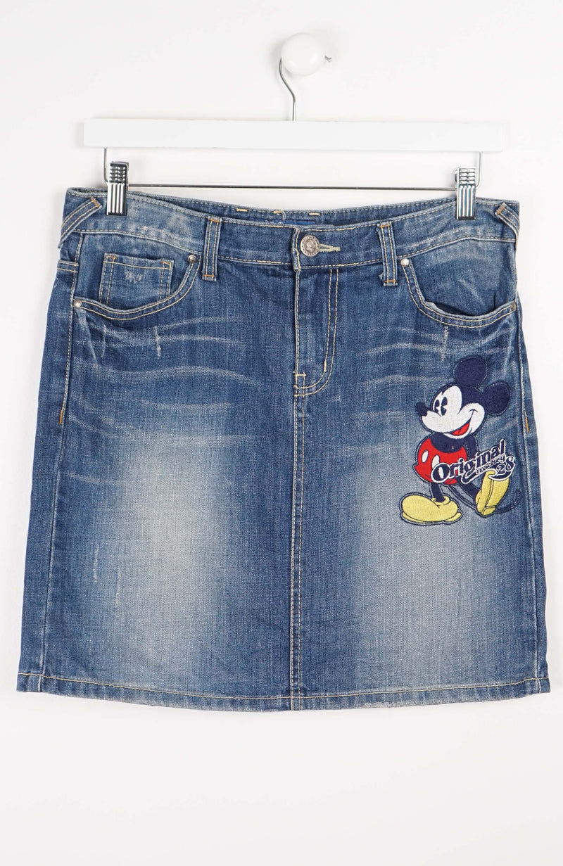 VINTAGE Y2K DENIM SKIRT (SIZE 14)
