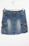 VINTAGE Y2K DENIM SKIRT (SIZE 12)