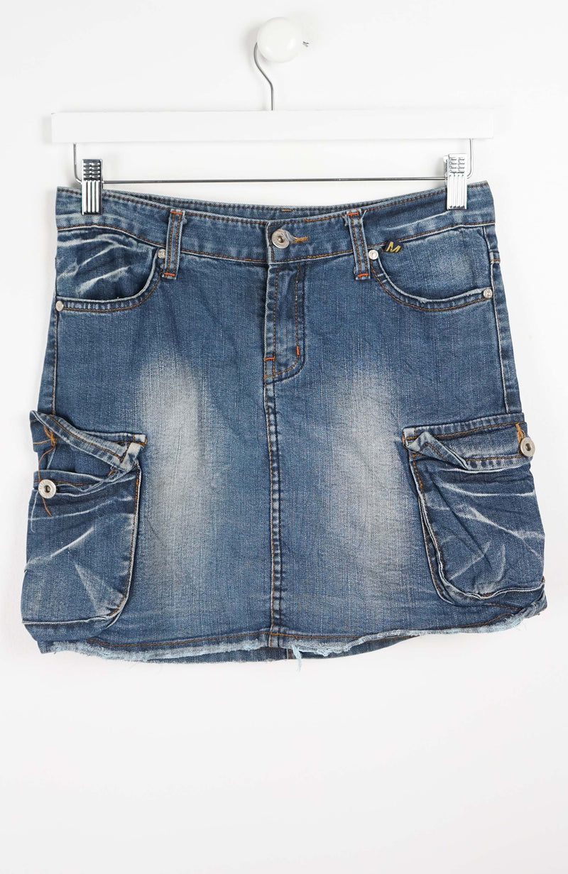 VINTAGE Y2K DENIM SKIRT (SIZE 12)
