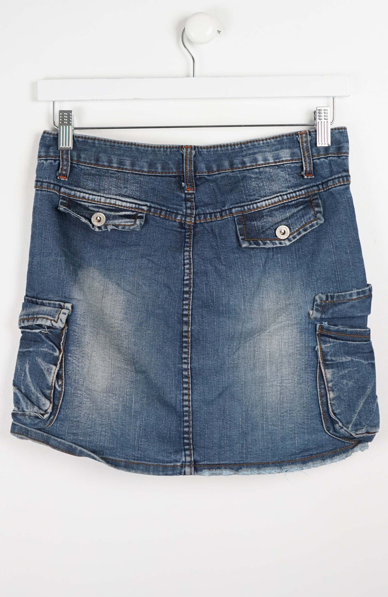 VINTAGE Y2K DENIM SKIRT (SIZE 12)