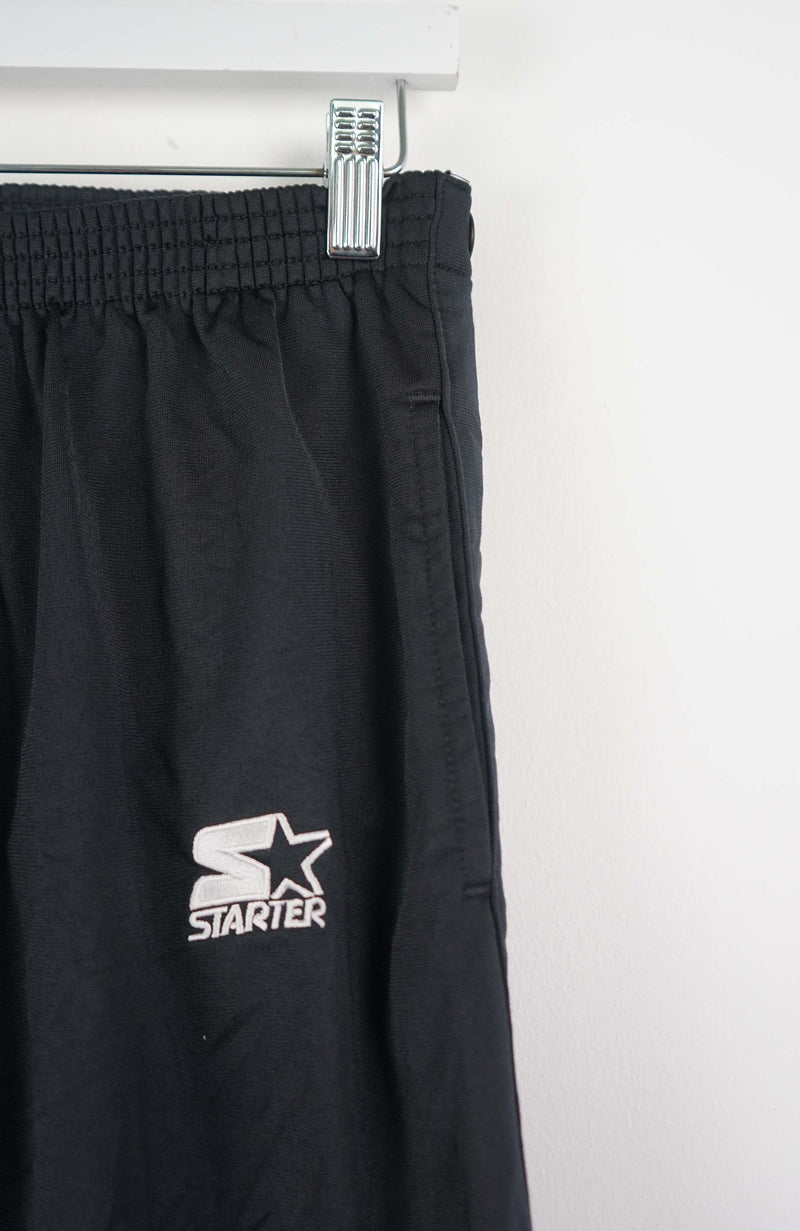 VINTAGE STARTER SNAP TRACK PANTS (M)