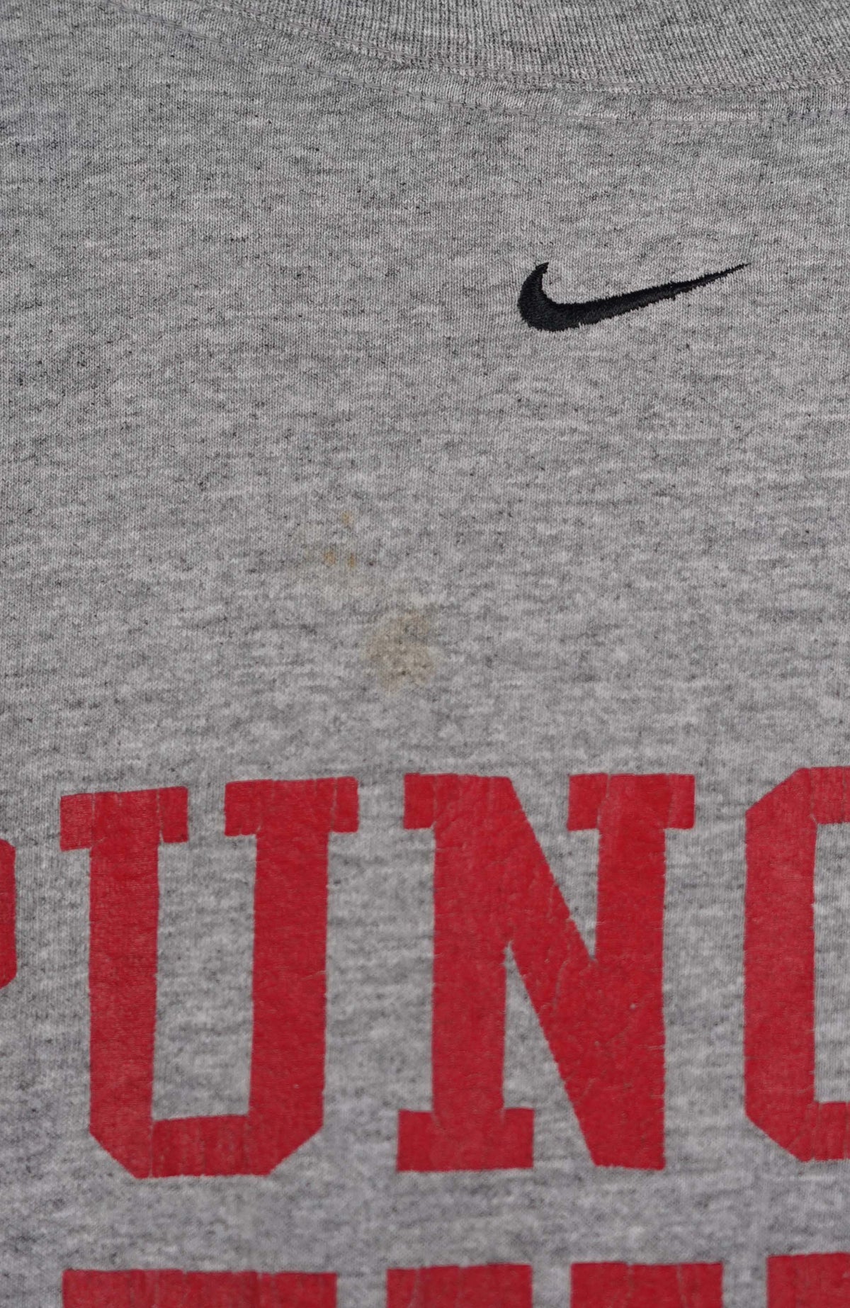VINTAGE NIKE MILTON FOOBALL T-SHIRT (L)