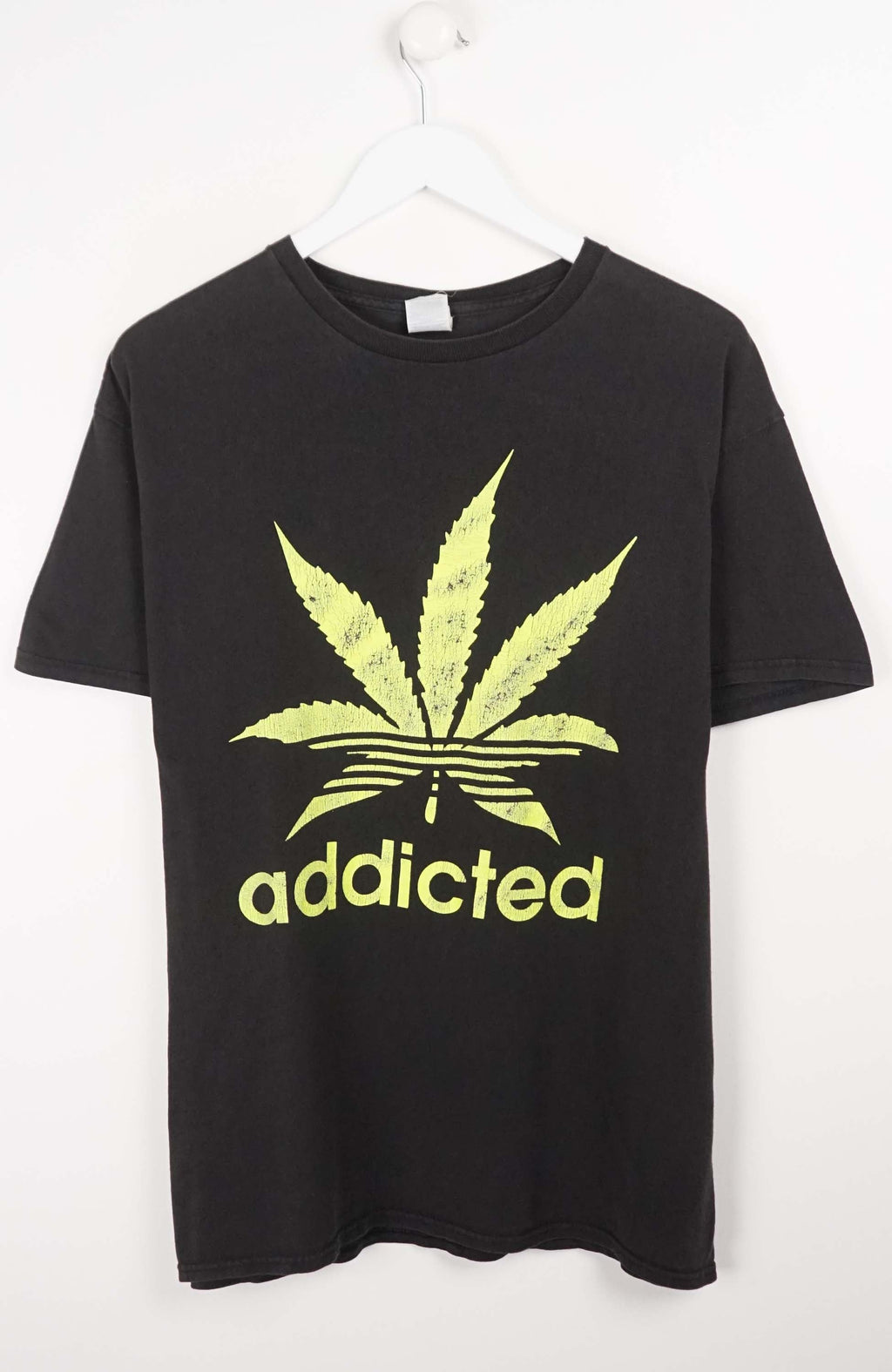 VINTAGE ADDICTED WEED T-SHIRT (L)