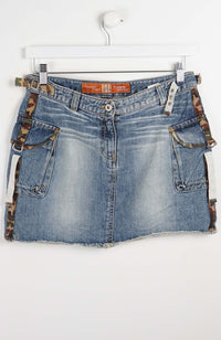 VINTAGE Y2K DENIM SKIRT (SIZE 12)