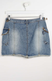 VINTAGE Y2K DENIM SKIRT (SIZE 10)