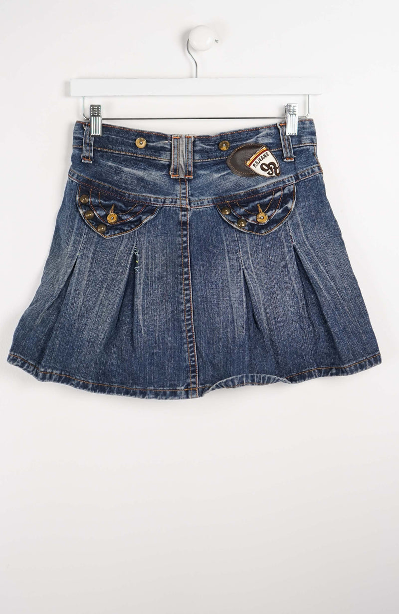 VINTAGE Y2K DENIM SKIRT (SIZE 10)