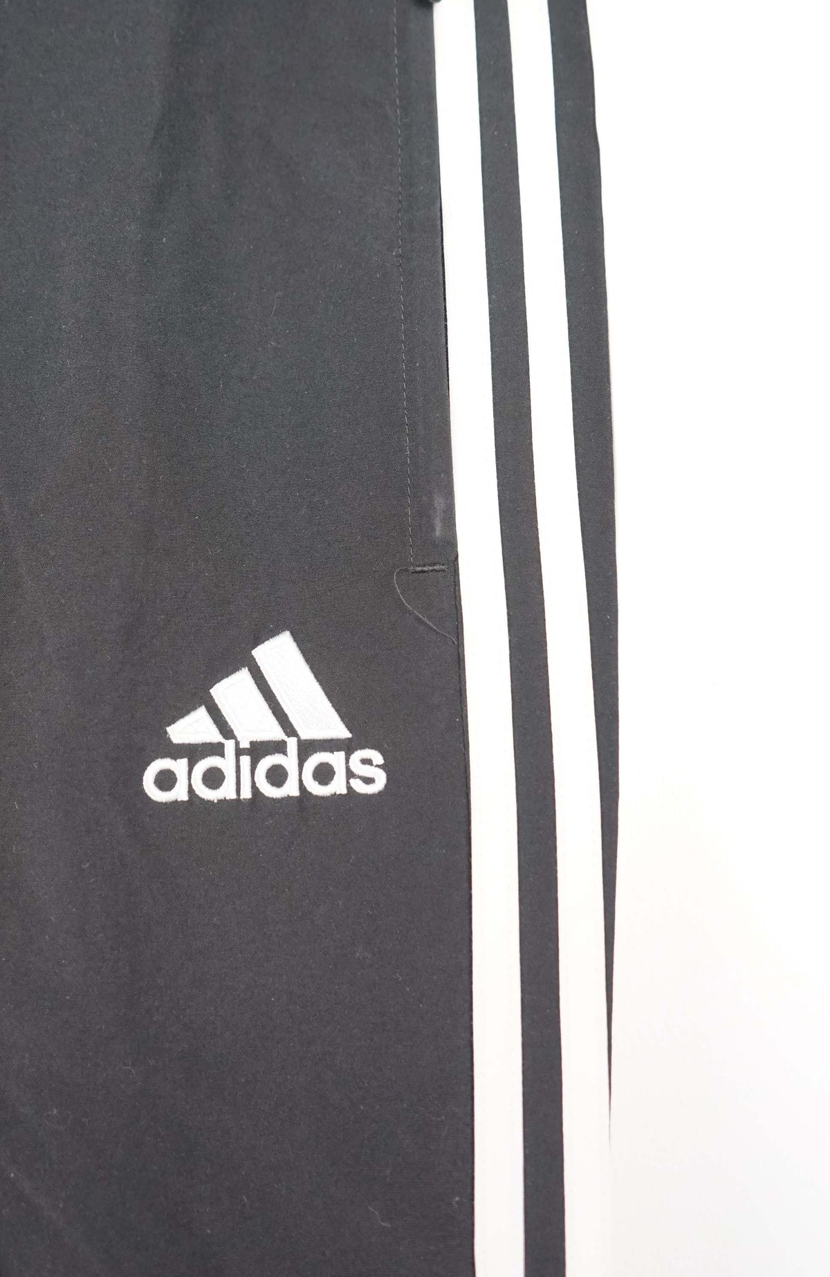 VINTAGE ADIDAS TRACK PANT SHORTS (XL)