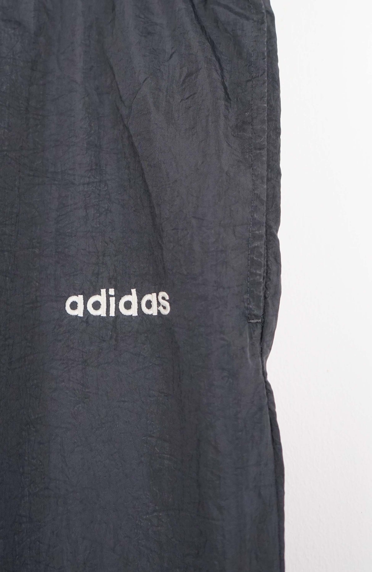 VINTAGE ADIDAS TRACK PANT SHORTS (XL)