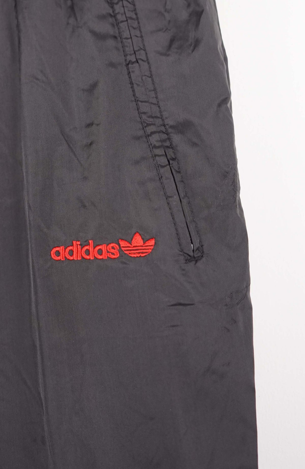 VINTAGE ADIDAS TRACK PANT SHORTS (XL)
