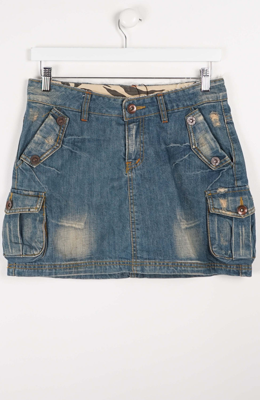 VINTAGE Y2K DENIM SKIRT (SIZE 12)