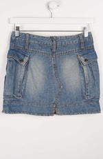 VINTAGE Y2K DENIM SKIRT (SIZE 10)