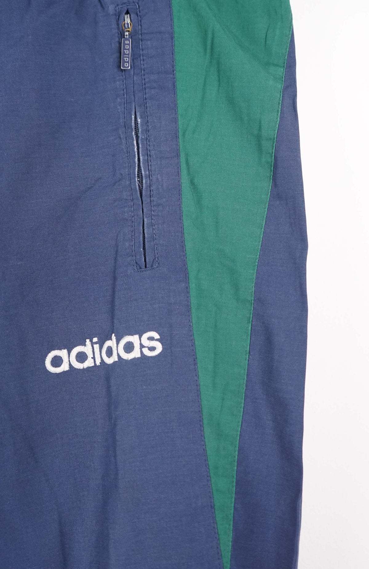 VINTAGE ADIDAS TRACK PANT SHORTS (XL)
