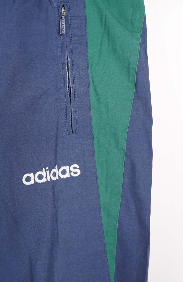 VINTAGE ADIDAS TRACK PANT SHORTS (XL)