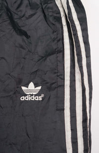 VINTAGE ADIDAS TRACK PANT SHORTS (S)
