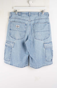 VINTAGE LEE DUNGAREES CARGO SHORTS W34