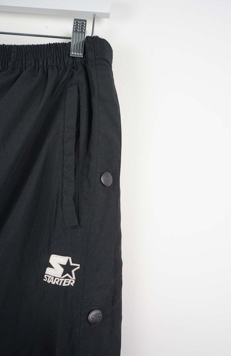VINTAGE STARTER SNAP TRACK PANTS (M)