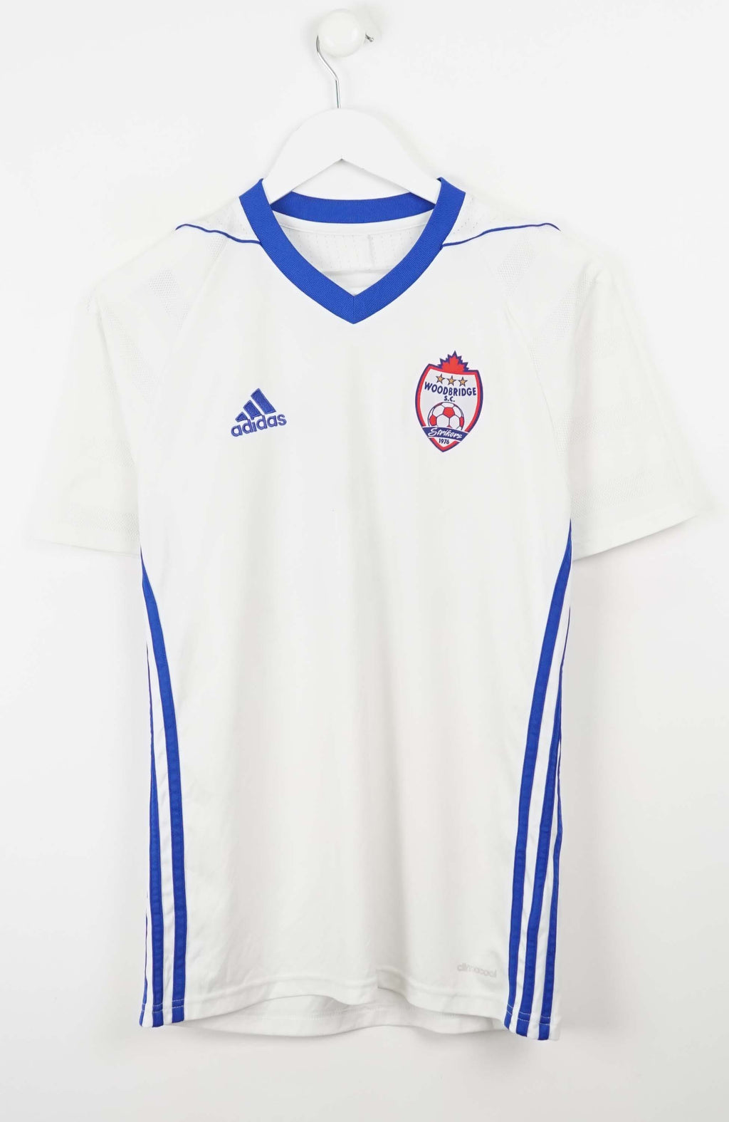 VINTAGE Y2K ADIDAS WOODBRIDGE STRIKERS FOOTBALL JERSEY (XS)