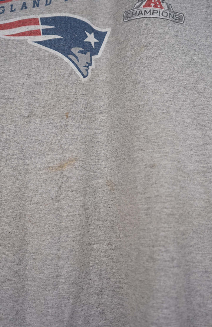 VINTAGE NFL AFC CHAMPIONS NEW ENGLAND PATRIOTS T-SHIRT (L)