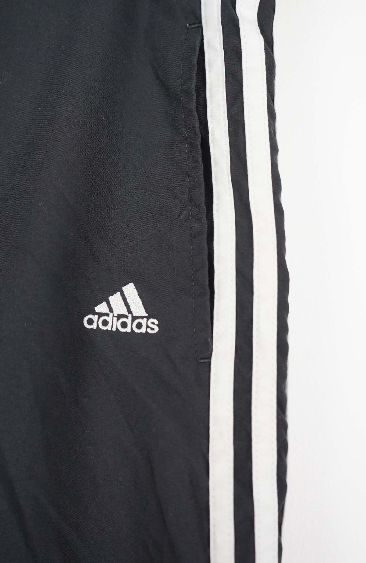 VINTAGE ADIDAS TRACK PANT SHORTS (XL)