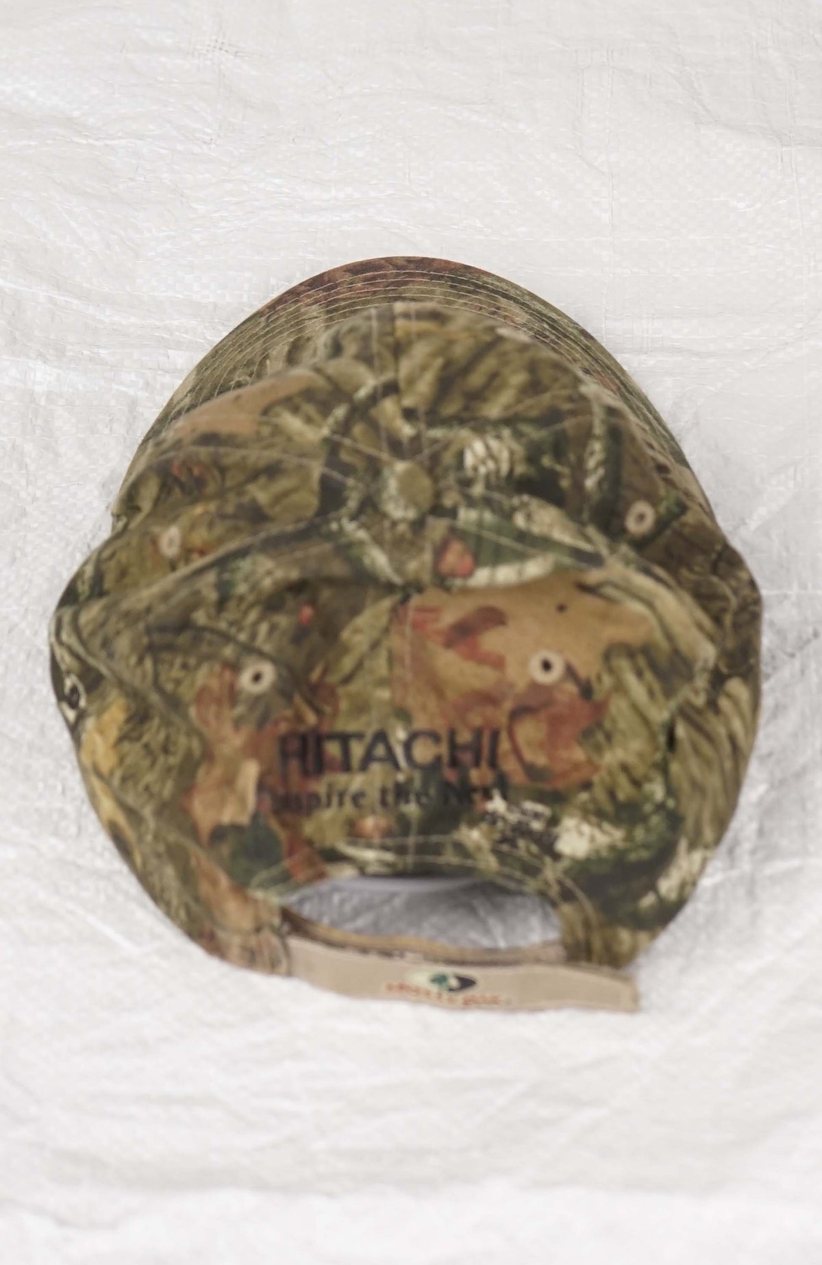 VINTAGE HITACHI MOSSY OAK  REAL TREE HAT