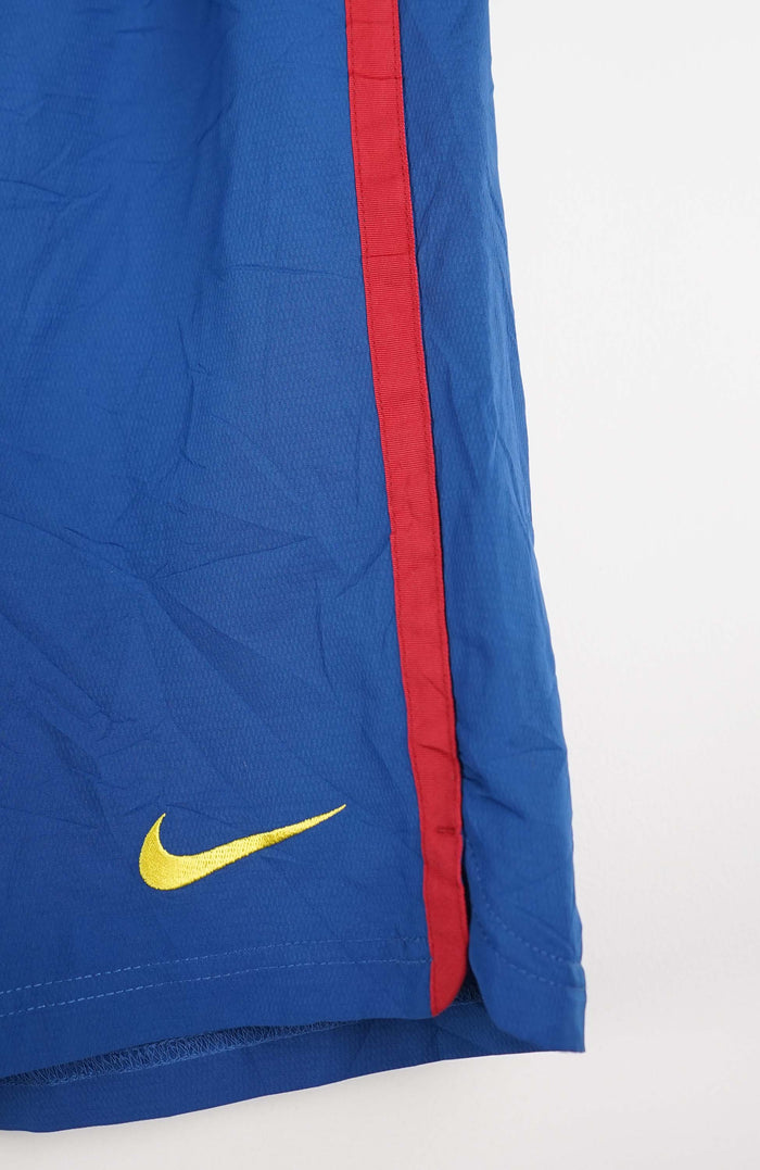 VINTAGE NIKE FC BARCELONA JERSEY SHORTS W34