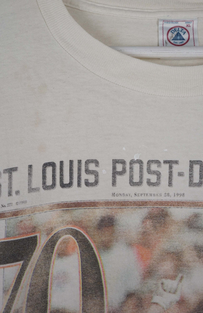 VINTAGE ST LOUIS POST-DISPATCH BASEBALL T-SHIRT (XL)
