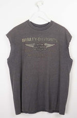 VINTAGE HARLEY DAVIDSON SLEEVELESS T-SHIRT (XL)