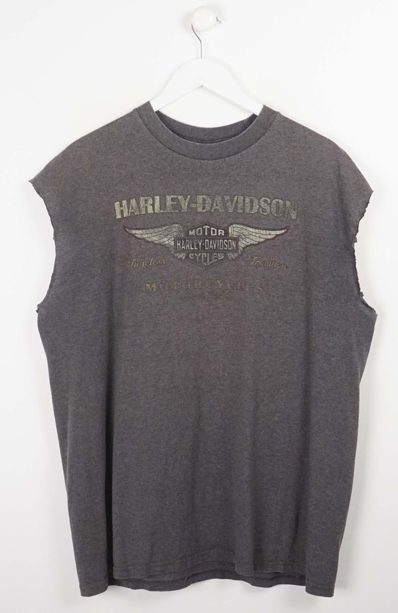 VINTAGE HARLEY DAVIDSON SLEEVELESS T-SHIRT (XL)