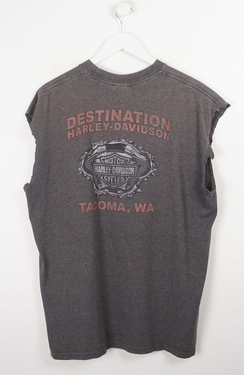 VINTAGE HARLEY DAVIDSON SLEEVELESS T-SHIRT (XL)