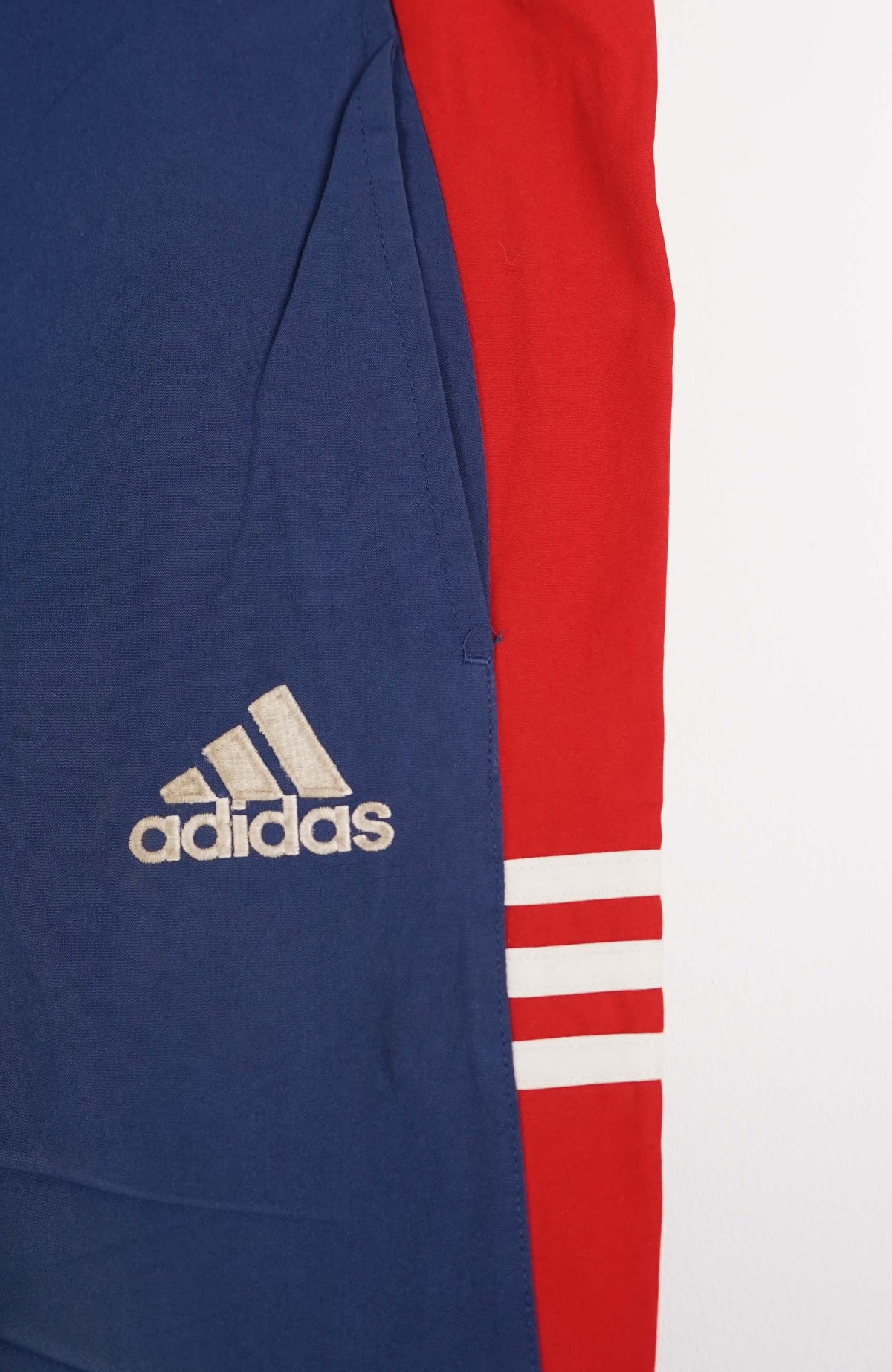 VINTAGE ADIDAS TRACK PANT SHORTS (XL)