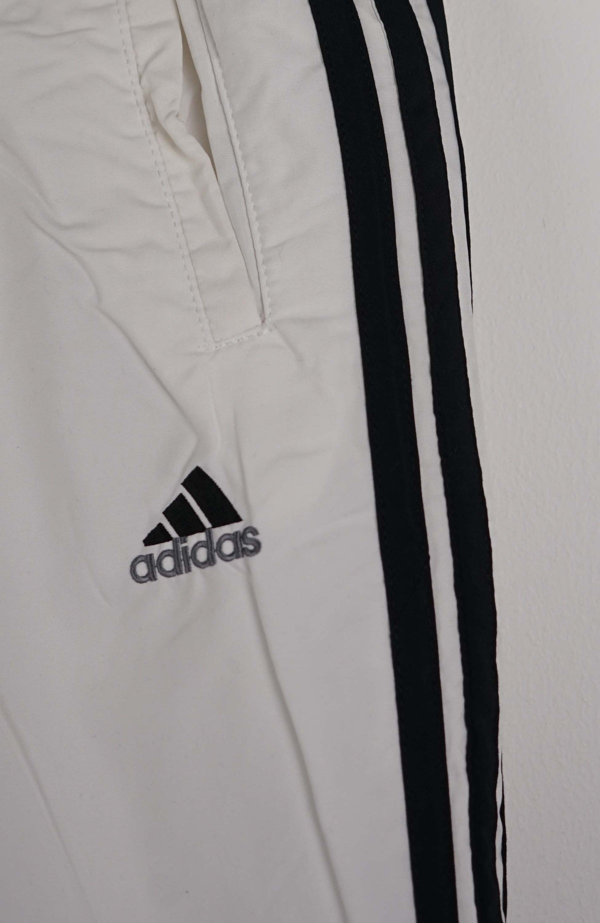 VINTAGE ADIDAS TRACK PANT SHORTS (XL)