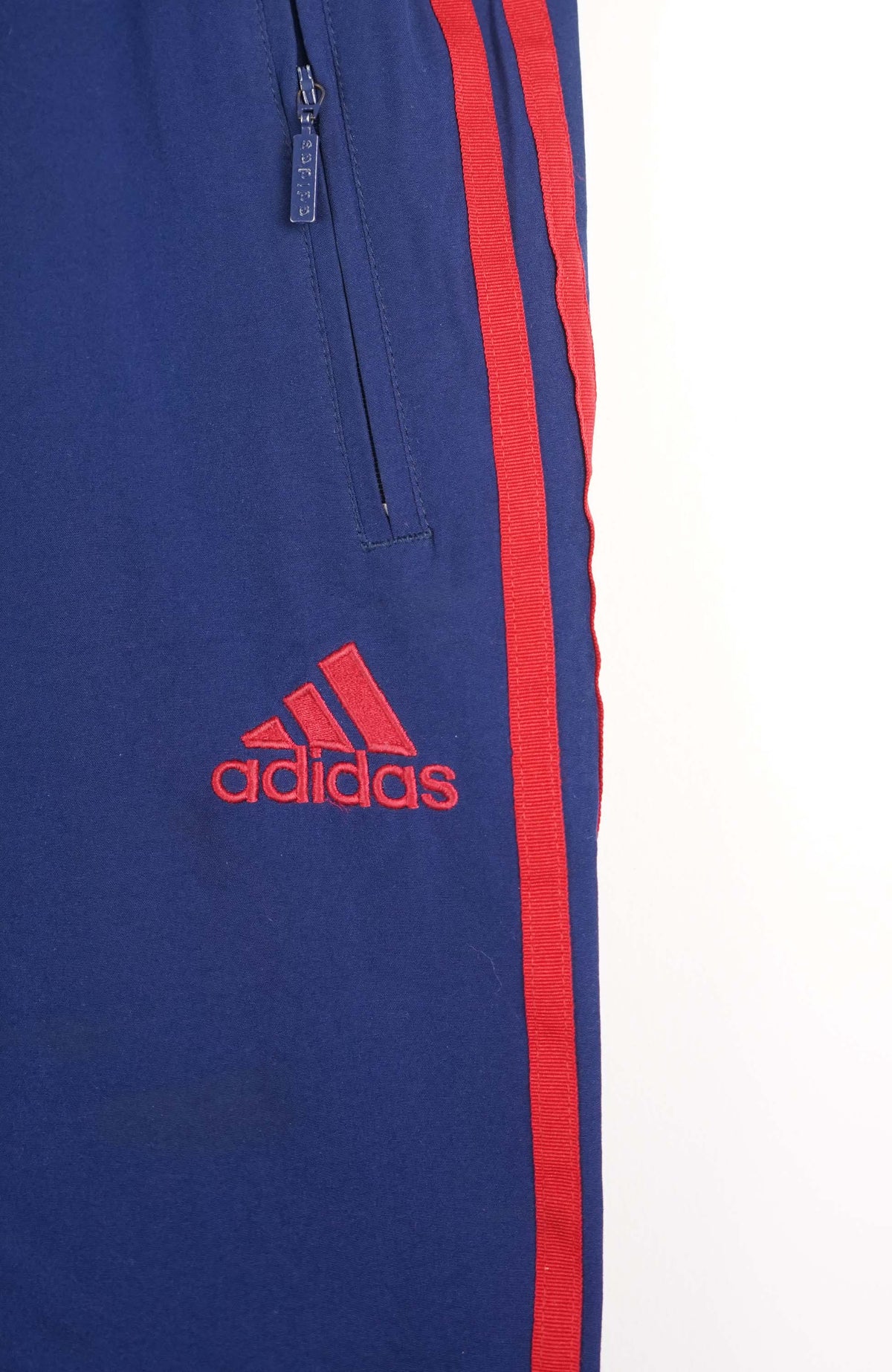 VINTAGE ADIDAS TRACK PANT SHORTS (XL)