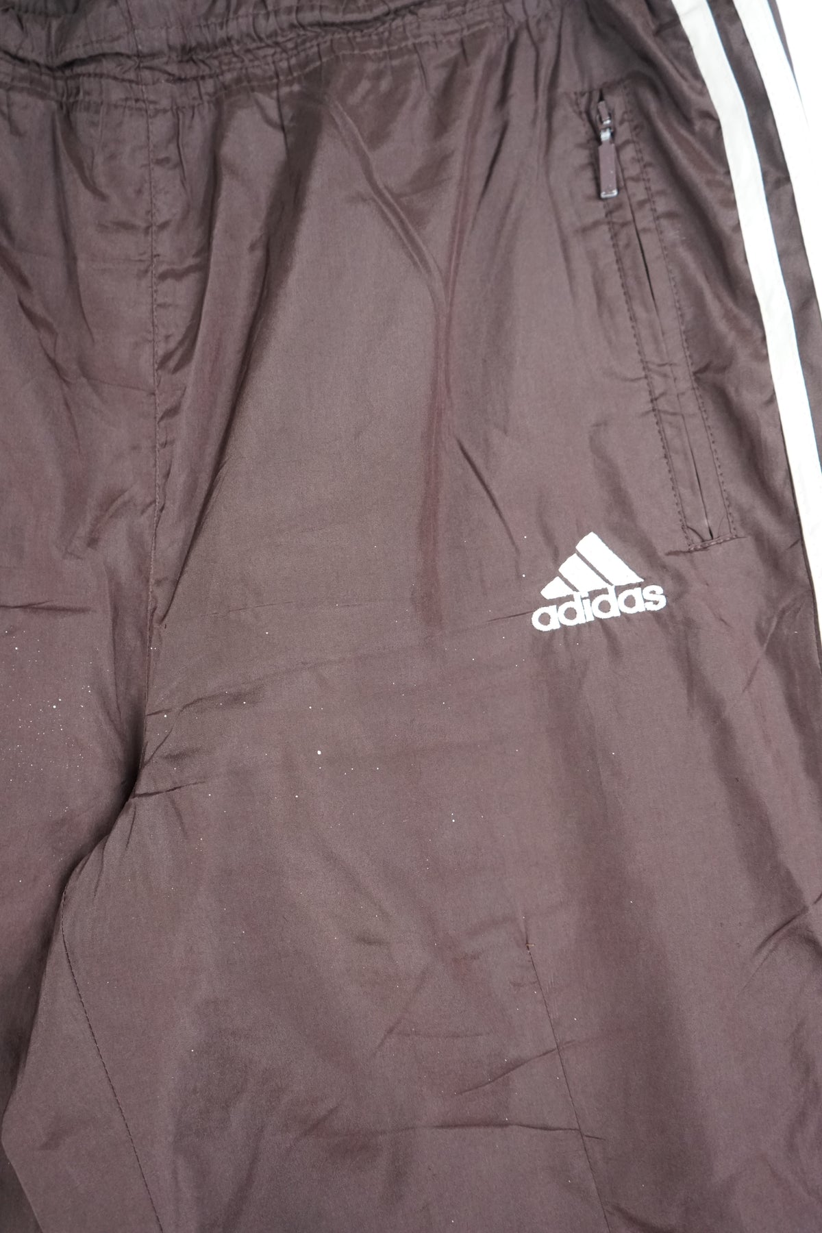 VINTAGE ADIDAS TRACK PANT SHORTS (M)