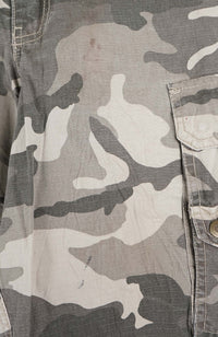 VINTAGE CAMO CARGO SHORTS W32