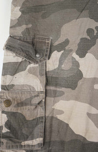 VINTAGE CAMO CARGO SHORTS W32