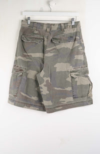 VINTAGE CAMO CARGO SHORTS W30