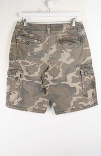 VINTAGE CAMO CARGO SHORTS W30